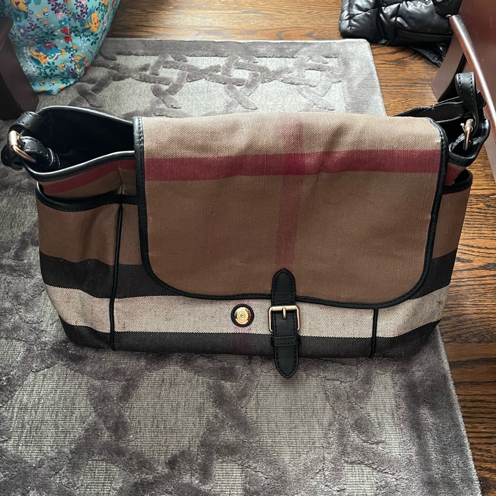 Burberry diaper bag